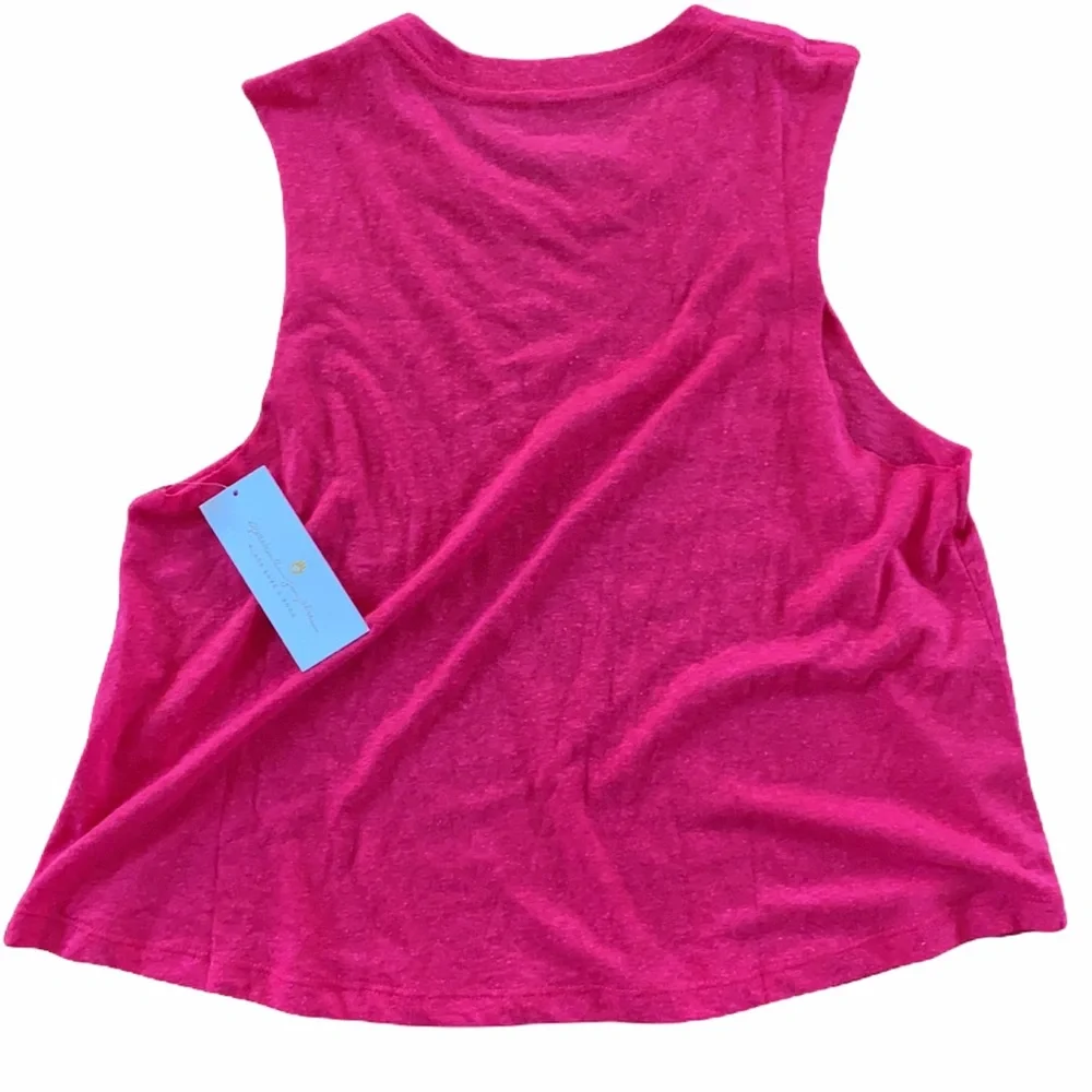 Spiritual Gangster Pink Tank Crop Top Love Superpower L - Picture 3 of 10